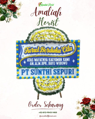 Papan Bunga Duka di Marga Mulya