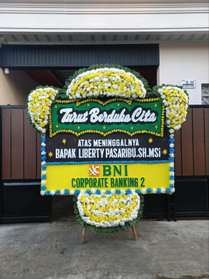 Papan Bunga Duka di Marga Mulya
