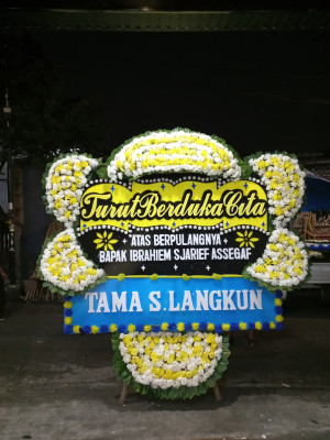 Papan Bunga Duka di Marga Mulya