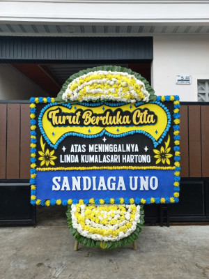 Papan Bunga Duka di Marga Mulya